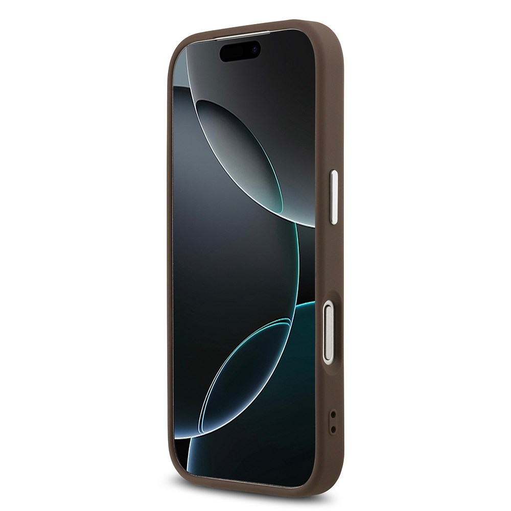 Apple iPhone 17 Pro Max Kılıf Guess Orjinal Lisanslı M-safe Şarj Özellikli 4G Klasik Yazı Logolu Kapak