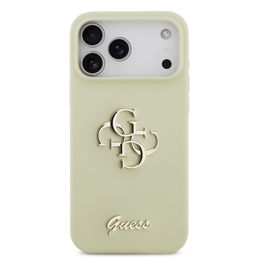 Apple iPhone 17 Pro Max Kılıf Guess Orjinal Lisanslı Grained Yazı Logolu Kapak