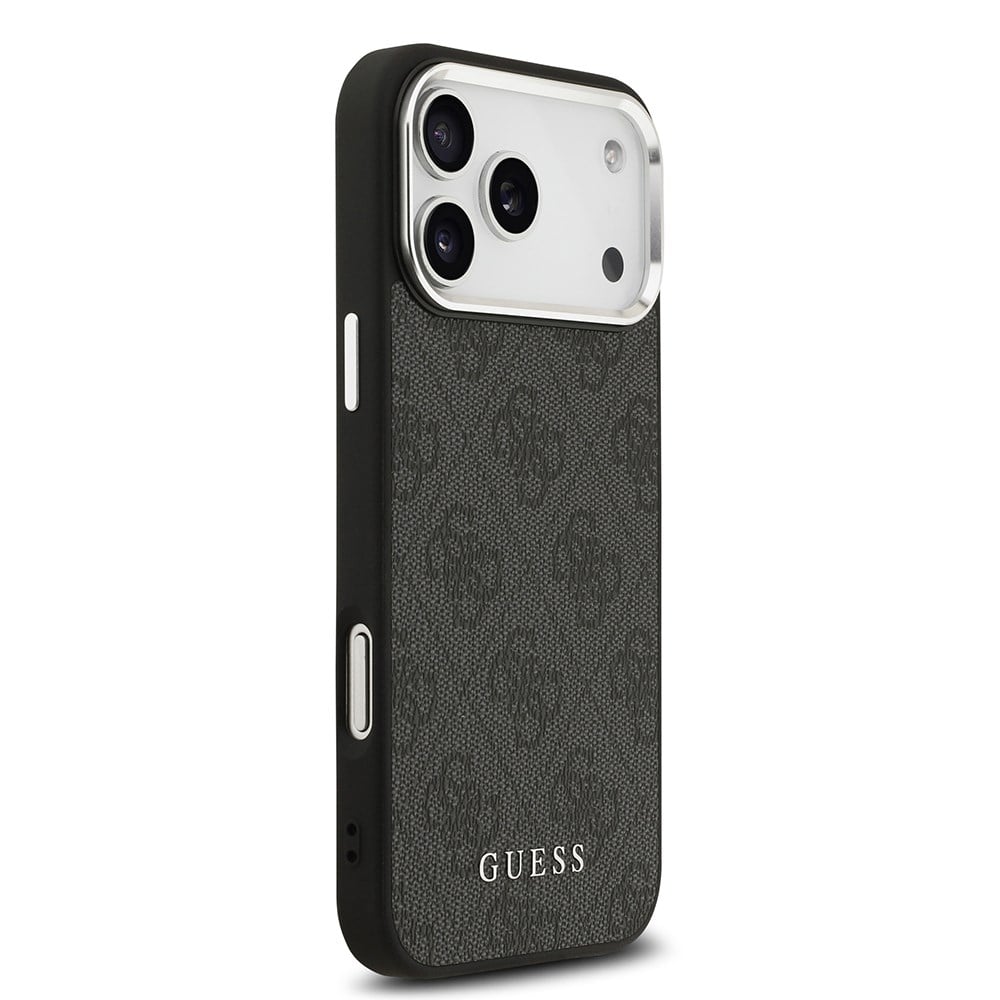 Apple iPhone 17 Pro Max Kılıf Guess Orjinal Lisanslı M-safe Şarj Özellikli 4G Klasik Yazı Logolu Kapak