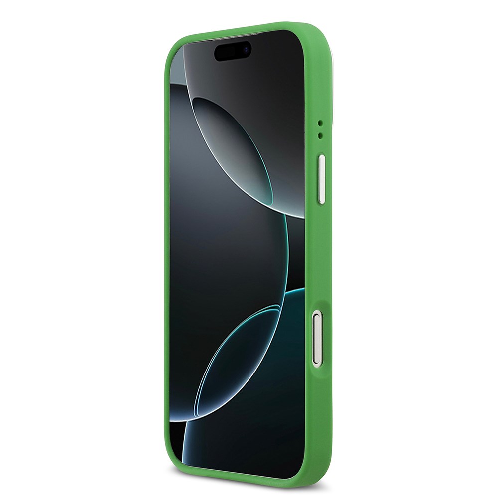 Apple iPhone 17 Pro Max Kılıf Lacoste Orjinal Lisanslı M-safe Şarj Özellikli PU Pike Desenli Standlı Metal Logolu Kapak