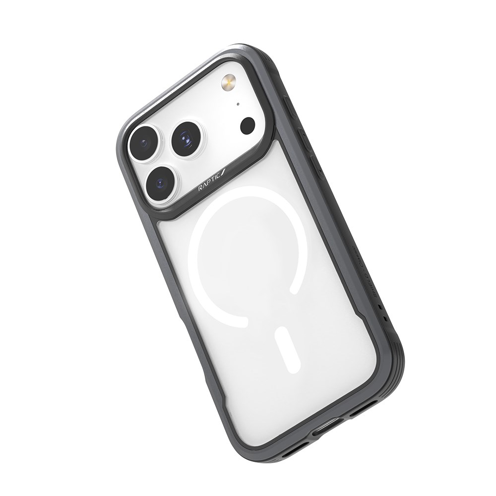 Apple iPhone 17 Pro Max Kılıf M-safe Şarj Özellikli Airbagli Raptic Shield Serisi Şeffaf Arka Yüzey Kapak