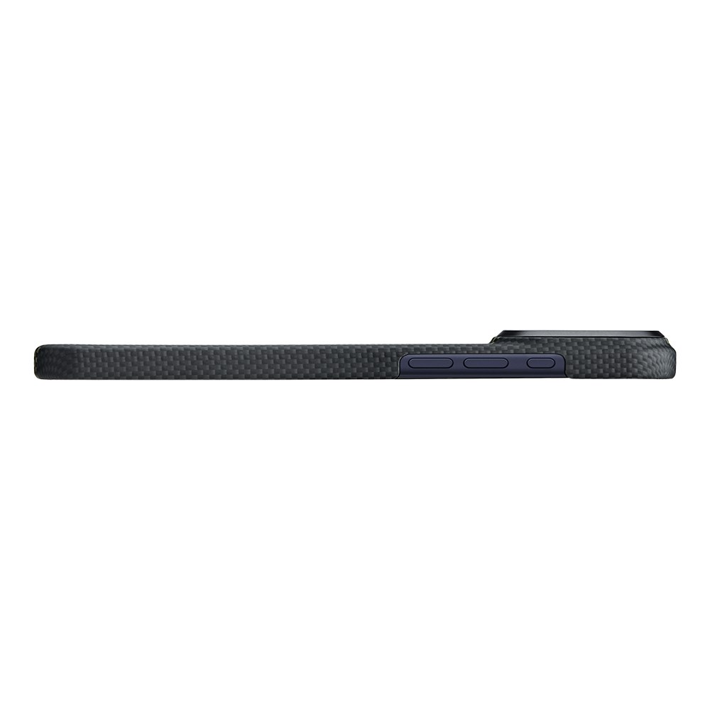 Apple iPhone 17 Pro Max Kılıf M-safe Şarj Özellikli Lumintex Teknolojili Fosforlu Aramid Fiber Pitaka Tactile Woven Aries Serisi Kapak