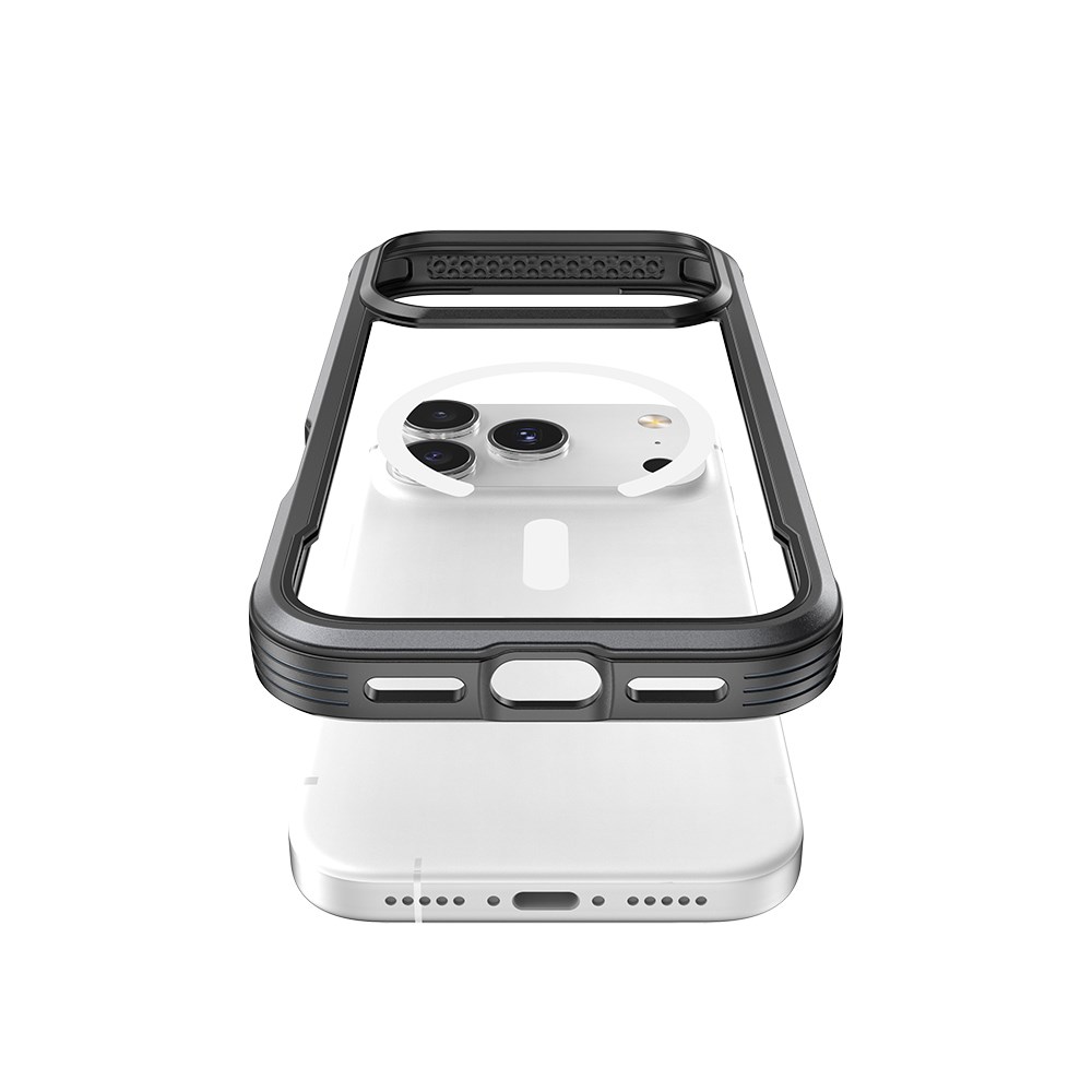 Apple iPhone 17 Pro Max Kılıf M-safe Şarj Özellikli Airbagli Raptic Shield Serisi Şeffaf Arka Yüzey Kapak