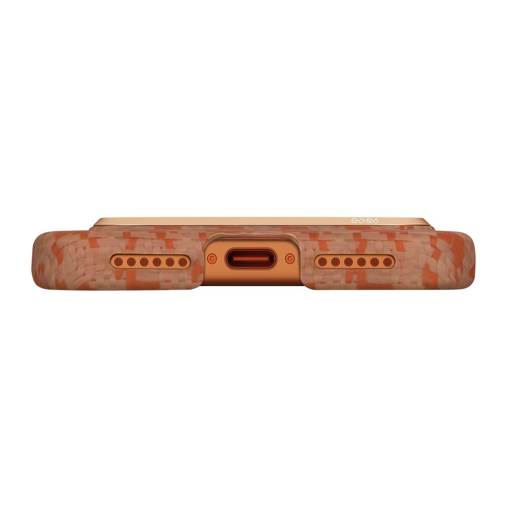 Apple iPhone 17 Pro Max Kılıf M-safe Şarj Özellikli Aramid Fiber Pitaka Edge Serisi Happiness Rides Kapak