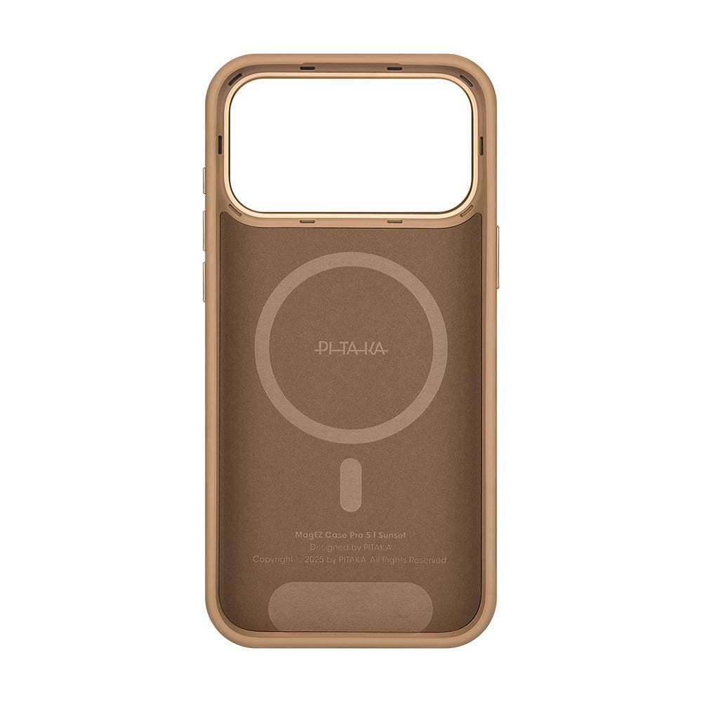Apple iPhone 17 Pro Max Kılıf M-safe Şarj Özellikli Aramid Fiber Pitaka Military-Grade Sunset-Moonrise Serisi Kapak