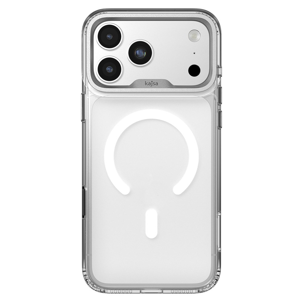 Apple iPhone 17 Pro Max Kılıf M-safe Şarj Özellikli Airbag Tasarımlı O-Ring Şeffaf Kajsa Trans Shield Serisi Kapak