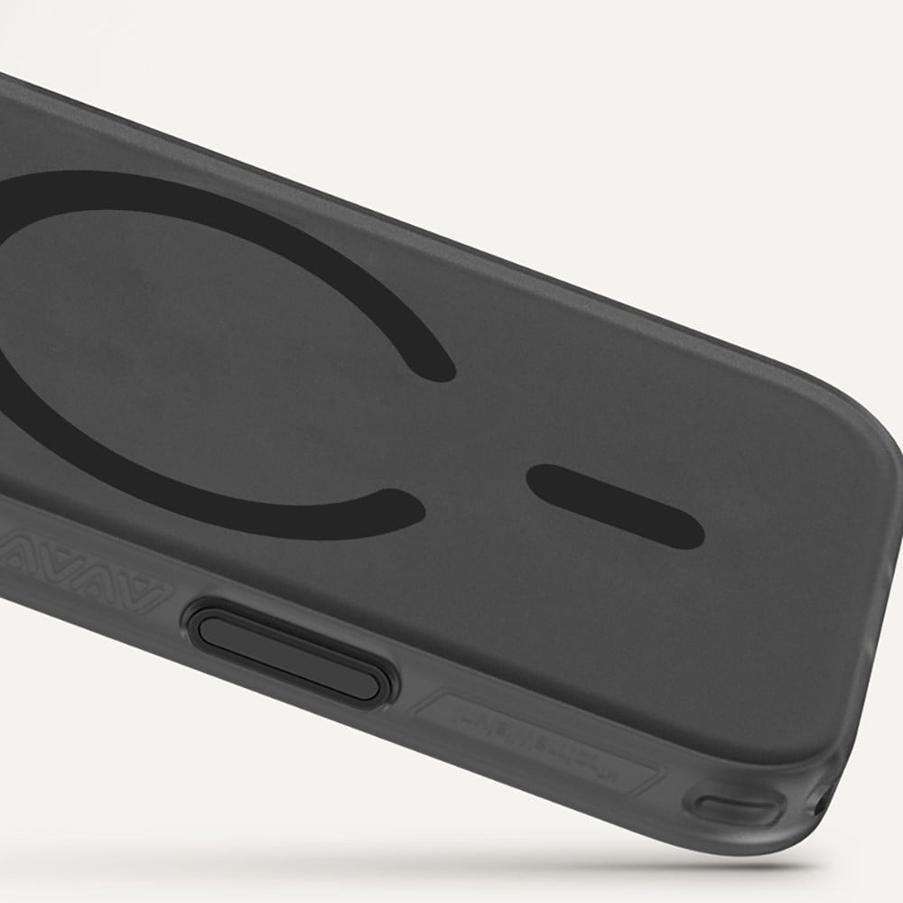 Apple iPhone 17 Pro Max Kılıf M-safe Şarj Özellikli Pitaka Aramid Pro Guard Serisi Black-Gray Kapak
