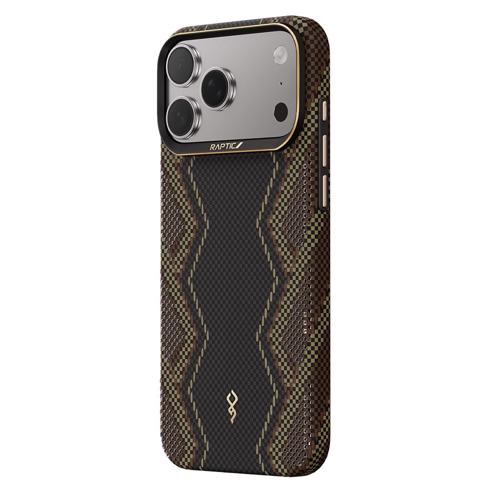 Apple iPhone 17 Pro Max Kılıf M-safe Şarj Özellikli Raptic Aramid Skin Scepter Serisi Kapak