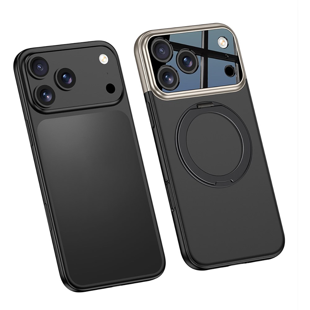 Apple iPhone 17 Pro Max Kılıf M-safe Şarj Özellikli 360 Derece Standlı Çift Parçalı Zore Torino Kapak