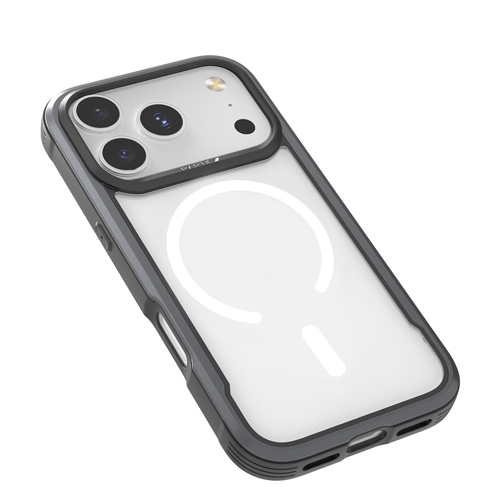 Apple iPhone 17 Pro Max Kılıf M-safe Şarj Özellikli Airbagli Raptic Shield Serisi Şeffaf Arka Yüzey Kapak