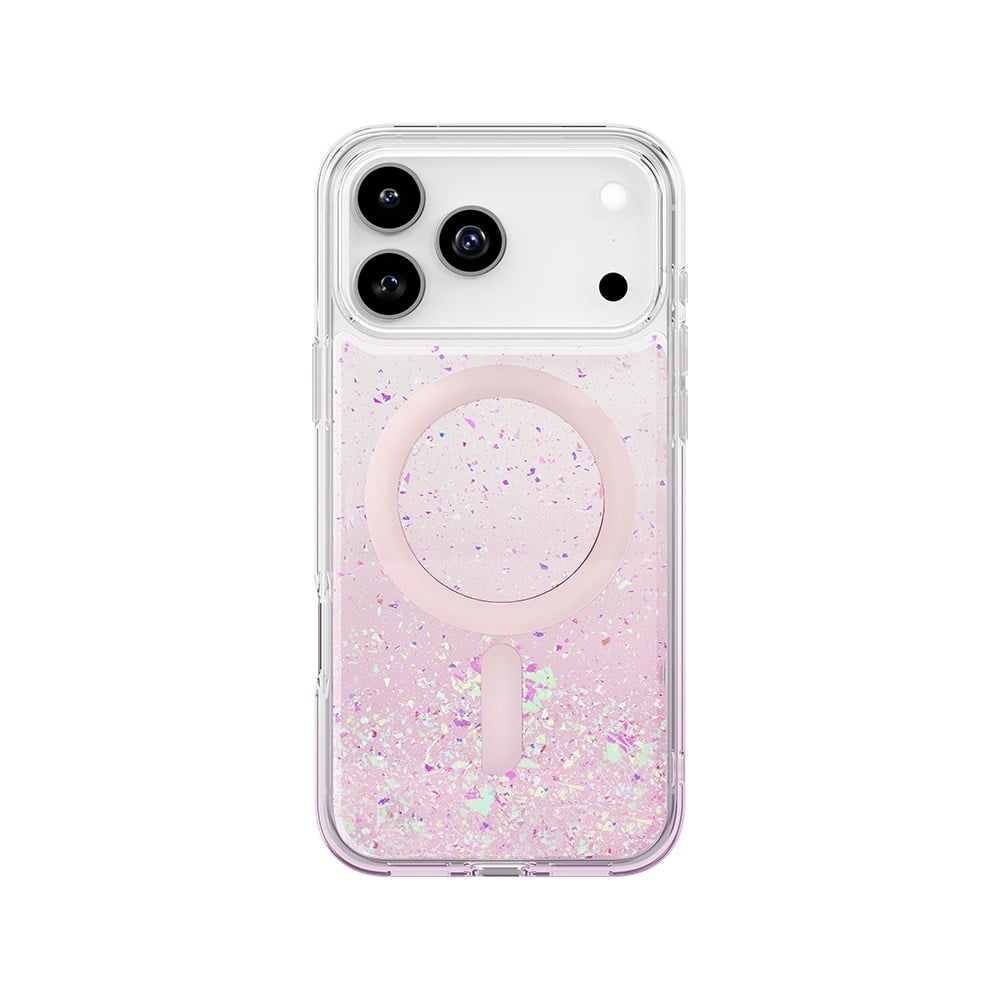 Apple iPhone 17 Pro Max Kılıf M-safe Şarj Özellikli Hologram Parçalı Coehl Rosara Kapak