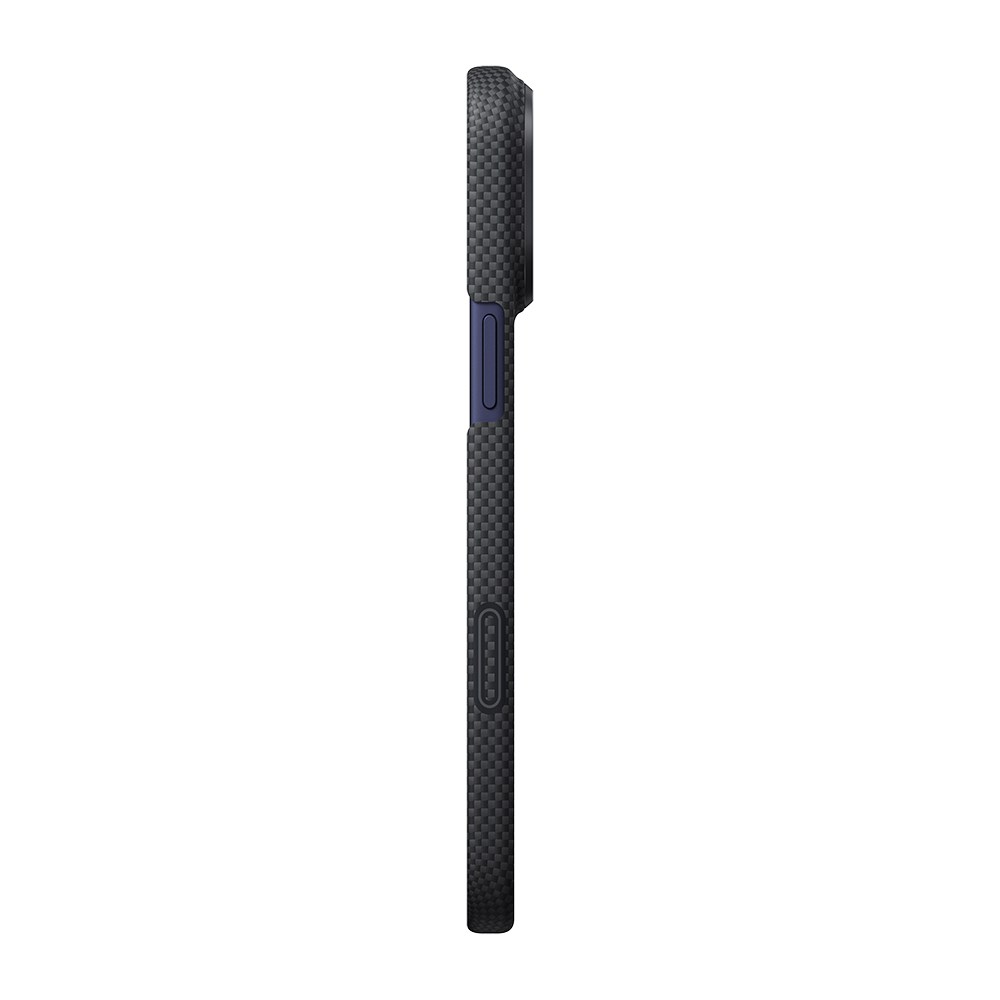 Apple iPhone 17 Pro Max Kılıf M-safe Şarj Özellikli Lumintex Teknolojili Fosforlu Aramid Fiber Pitaka Tactile Woven Aries Serisi Kapak
