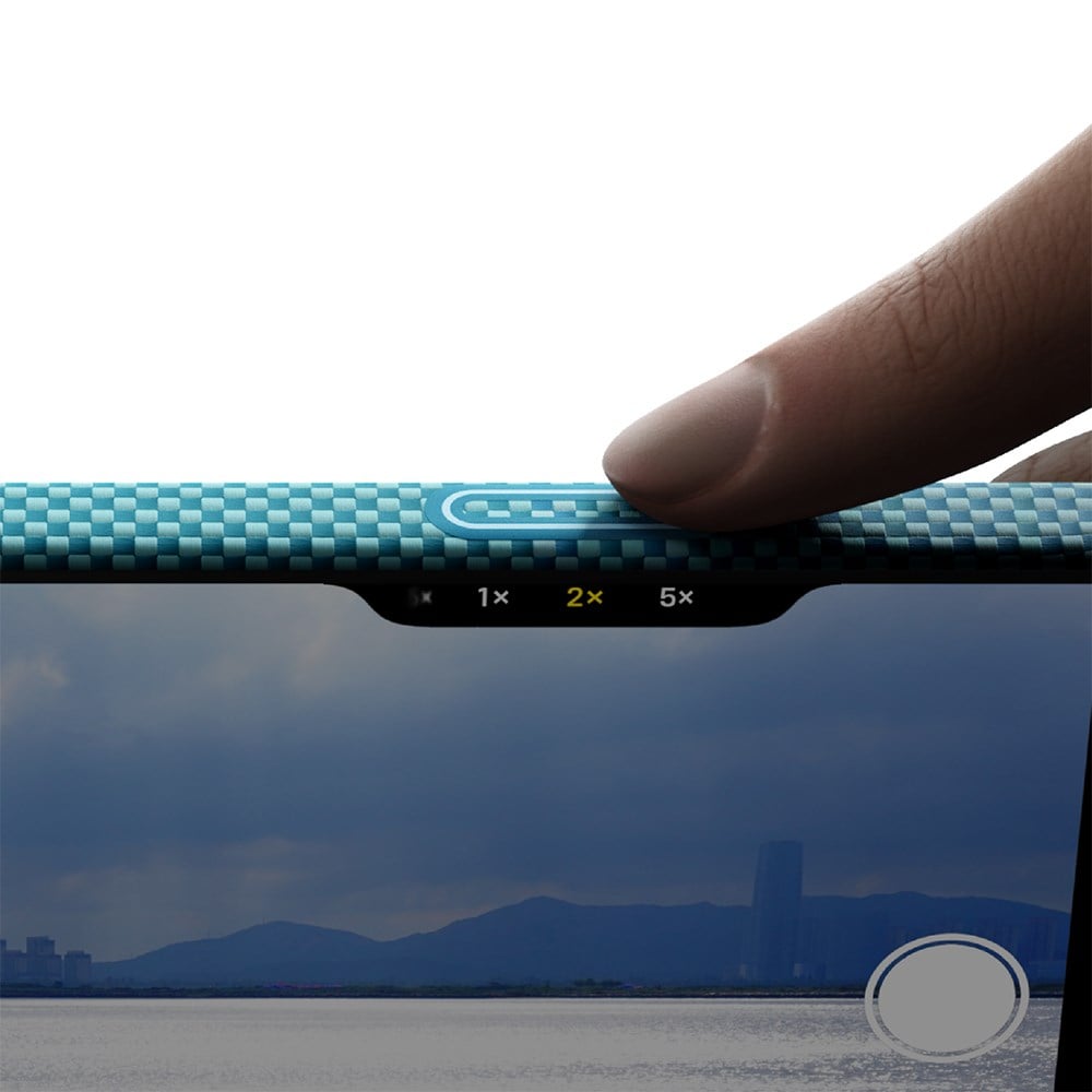 Apple iPhone 17 Pro Max Kılıf M-safe Şarj Özellikli Aramid Fiber Pitaka Glints of Gold Ultra Slim Serisi Kapak