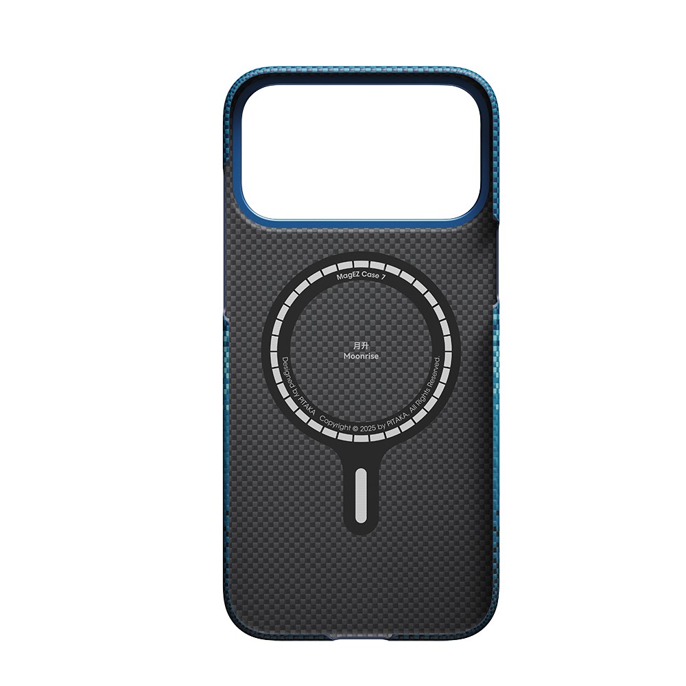 Apple iPhone 17 Pro Max Kılıf Magsafe Şarj Özellikli Aramid Fiber Pitaka Tactile Woven Starpeak Serisi Milky Way Galaxy Kapak