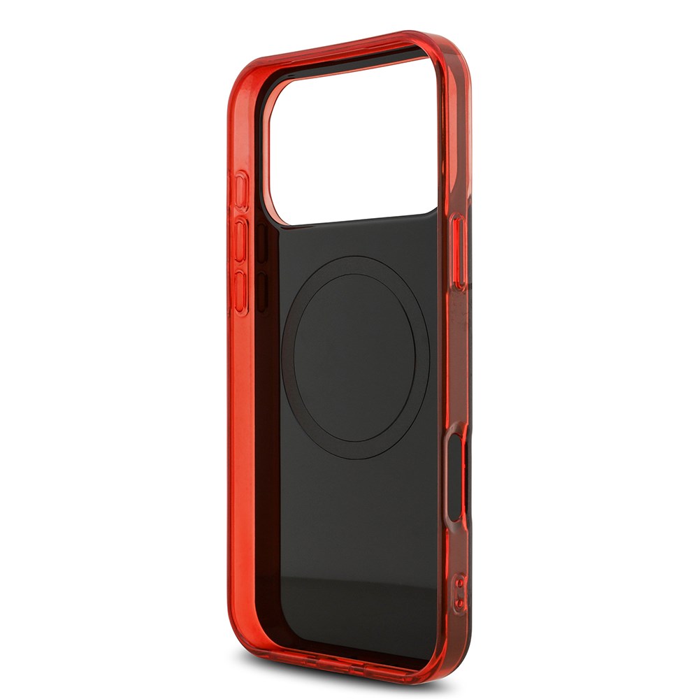 Apple iPhone 17 Pro Max Kılıf Redbull Orjinal Lisanslı M-safe Şarj Özellikli Çift Katmanlı Çizgi Desenli Sert PC MV Kapak