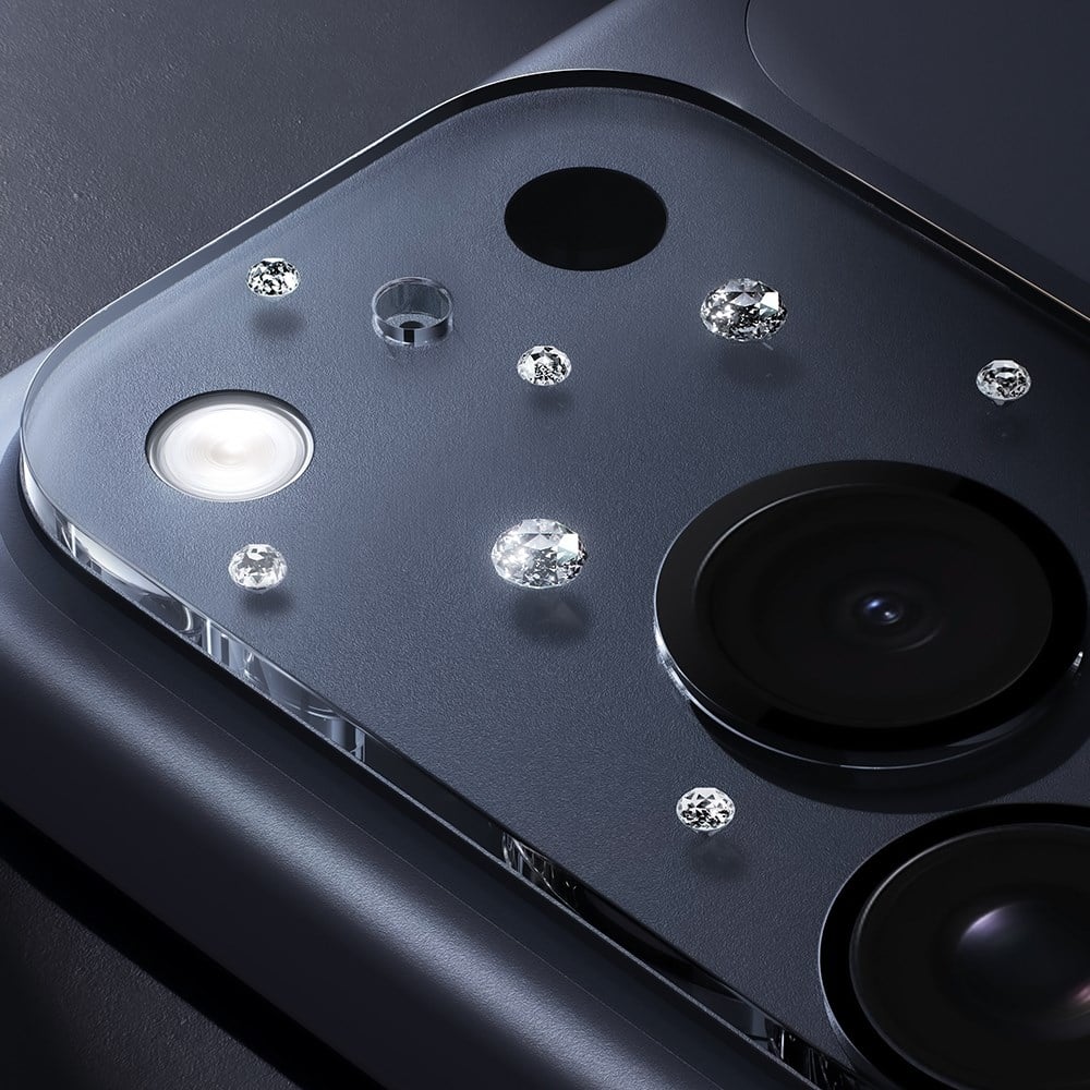 Apple iPhone 17 Pro Pynana Diamond Sky Serisi Taşlı Kamera Lens Koruyucu