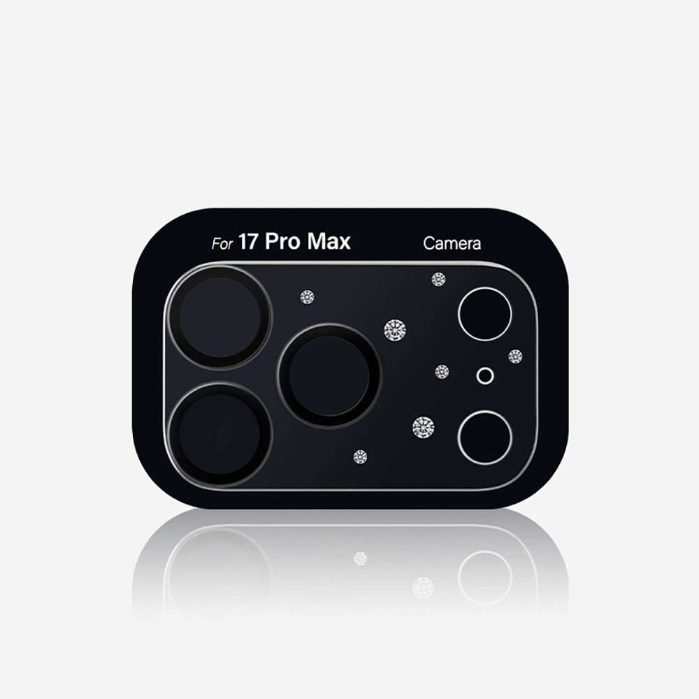 Apple iPhone 17 Pro Pynana Diamond Sky Serisi Taşlı Kamera Lens Koruyucu