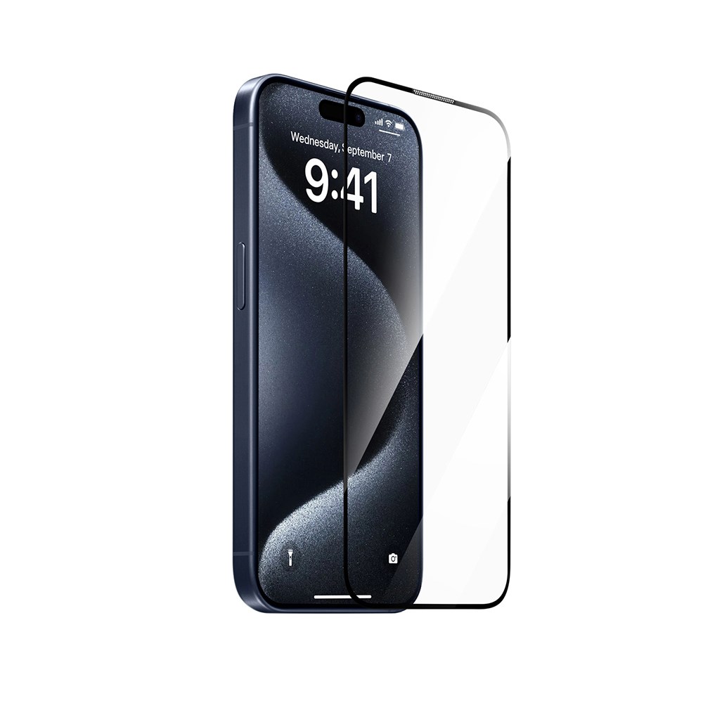 Apple iPhone 17 Pro Wiwu SQ-008 Oleofobik Easy Install Darbeye Karşı Dayanıklı Temperli Cam Ekran Koruyucu + Kolay Uygulama Aparatlı