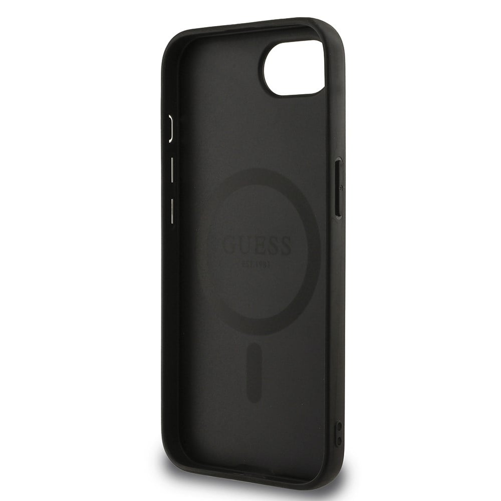 Apple iPhone 17E Kılıf Guess Orjinal Lisanslı M-safe Şarj Özellikli Yazı Logolu Peony Kapak