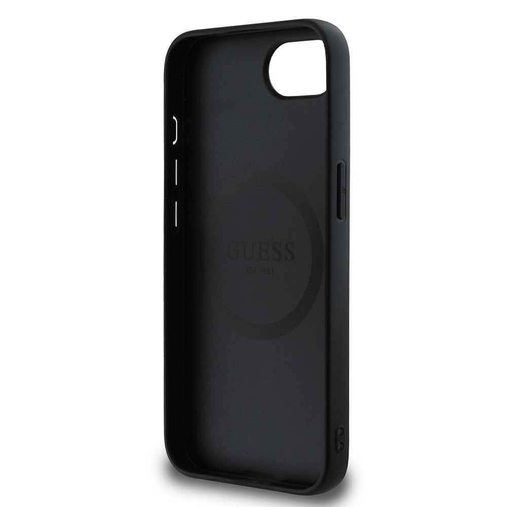 Apple iPhone 17E Kılıf Guess Orjinal Lisanslı 4G Desenli Script Metal Logolu Kapak