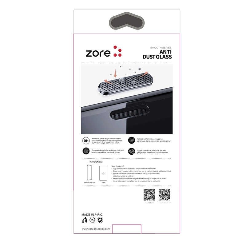 Apple iPhone 17E Zore Anti-Dust Temperli Ekran Koruyucu