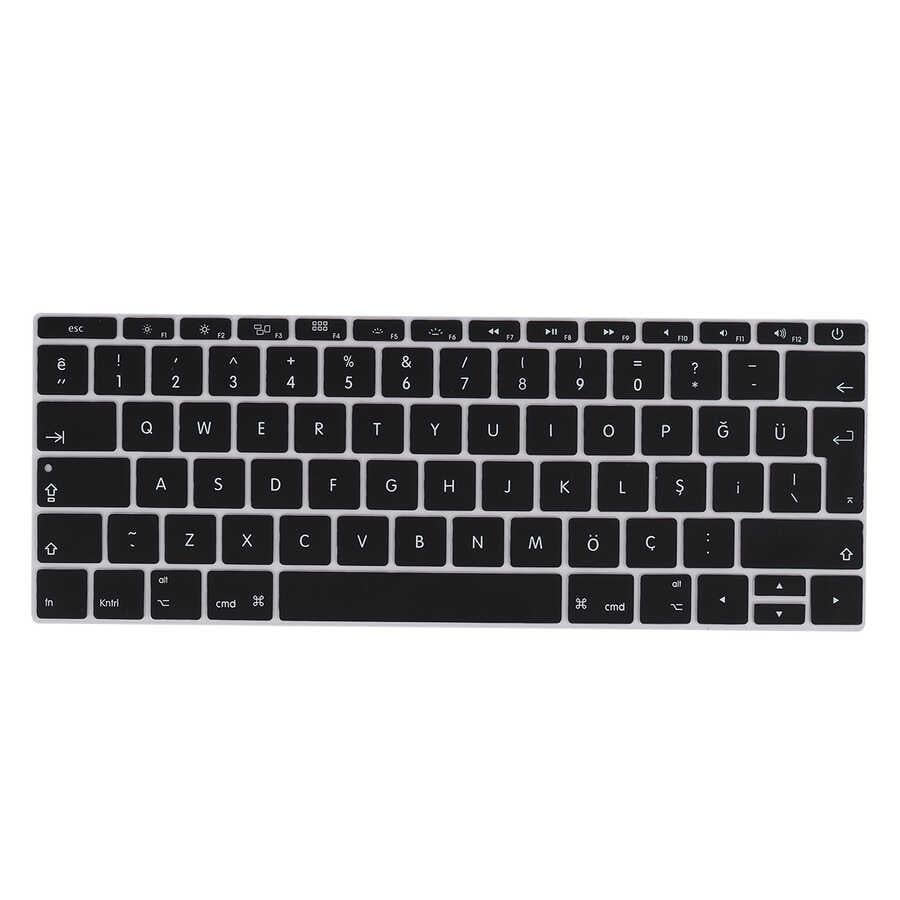 Apple Macbook 12' Retina A1534 Zore Klavye Koruyucu Silikon Ped