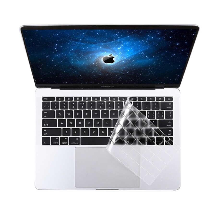 Apple Macbook 14.2' 2021 A2442 Zore Klavye Koruyucu Şeffaf Silikon Ped