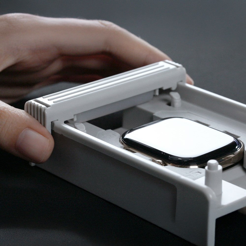 Apple Watch 10 42mm Amazingthing Radix Protective Parmak İzi Bırakmayan HD Ekran Koruyucu Film + Kolay Uygulama Aparatı