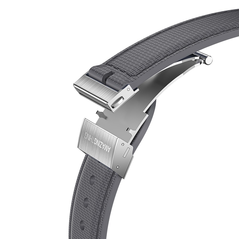 Apple Watch 10 42mm Amazingthing Titan Swift Deri Dokulu Silikon Kordon