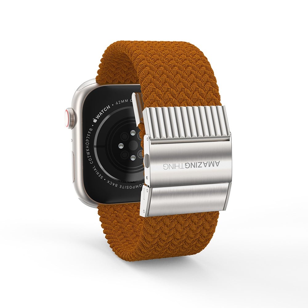 Apple Watch 10 42mm Amazingthing Titan Weave Örgü Sport Kordon