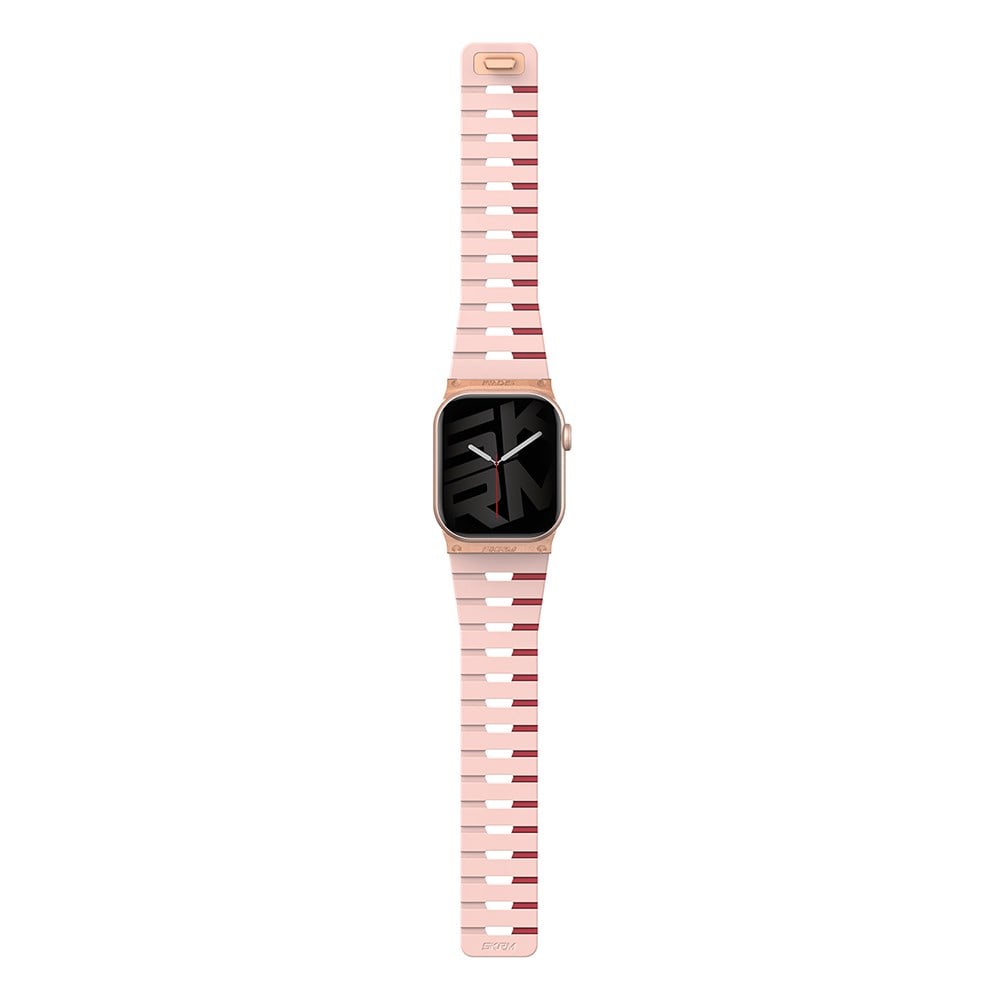 Apple Watch 10 42mm Skinarma Gemini Serisi TPU Magnetik Silikon Kordon
