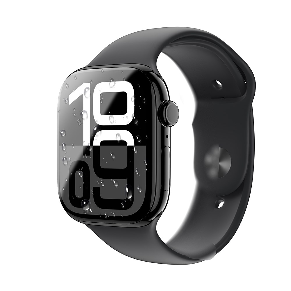 Apple Watch 10 46mm Amazingthing Radix Protective Parmak İzi Bırakmayan HD Ekran Koruyucu Film + Kolay Uygulama Aparatı