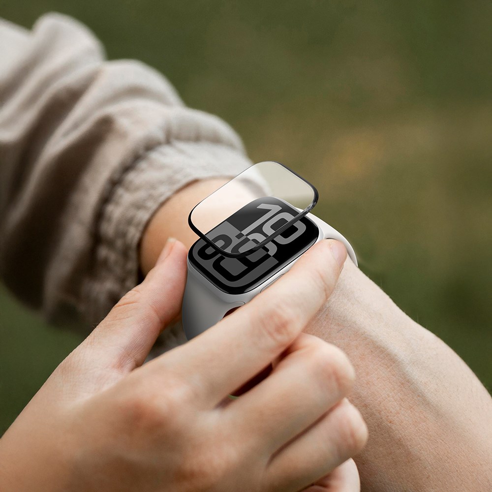 Apple Watch 10 46mm Amazingthing Radix Protective Parmak İzi Bırakmayan HD Ekran Koruyucu Film + Kolay Uygulama Aparatı