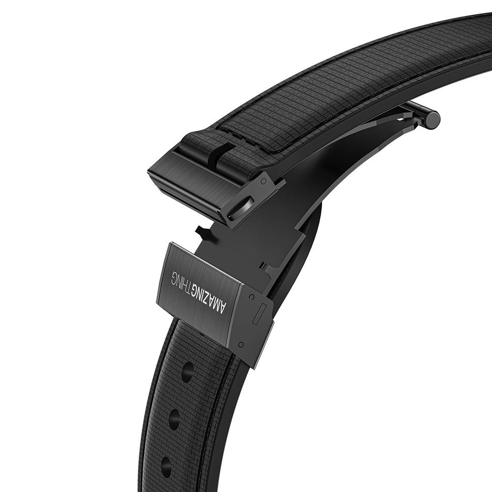 Apple Watch 10 46mm Amazingthing Titan Swift Deri Dokulu Silikon Kordon
