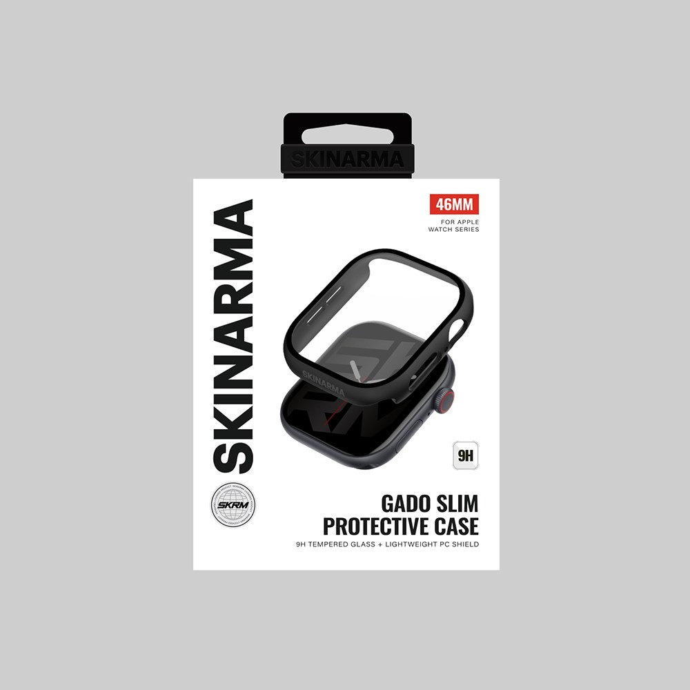 Apple Watch 10 46mm Skinarma Gado Sert Silikon Kasa ve Ekran Koruyucu