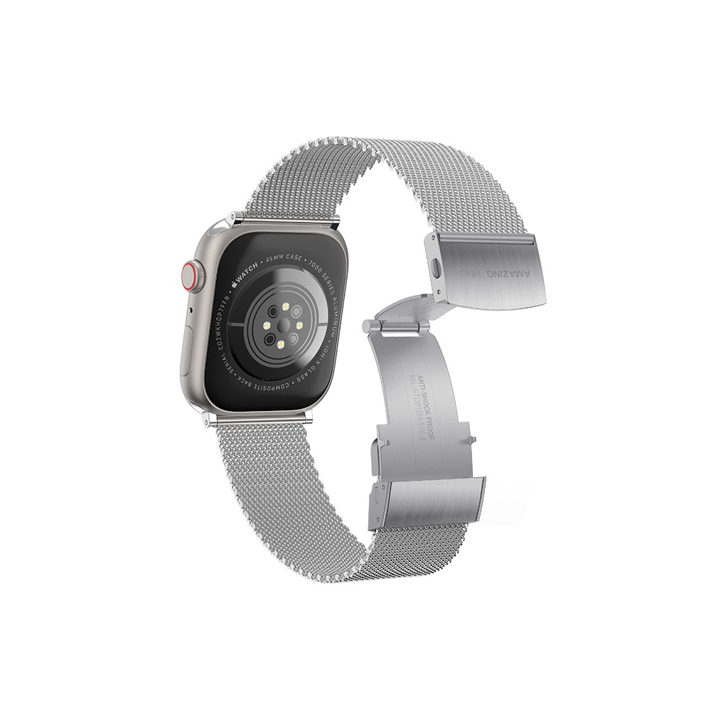 Apple Watch 38mm Amazingthing Titan Metal Hasır Kordon