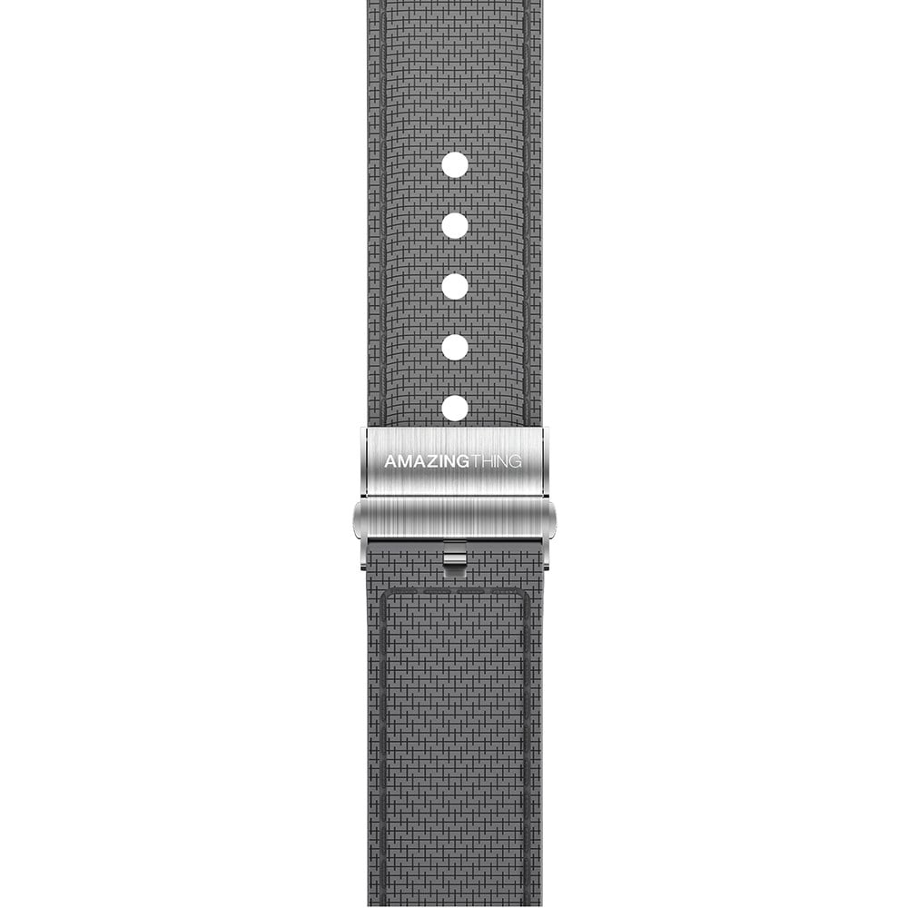 Apple Watch 38mm Amazingthing Titan Swift Deri Dokulu Silikon Kordon