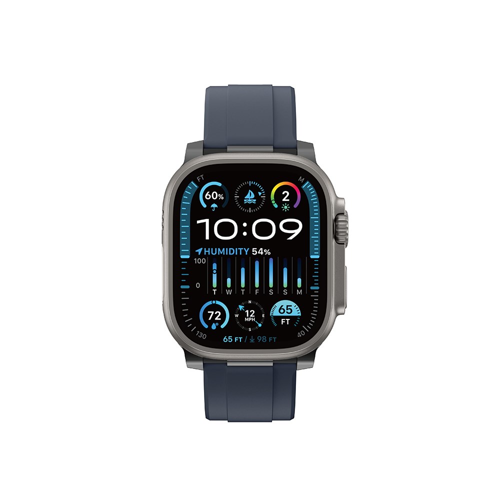 Apple Watch 44mm Amazingthing Titan Chrono Silikon Kordon