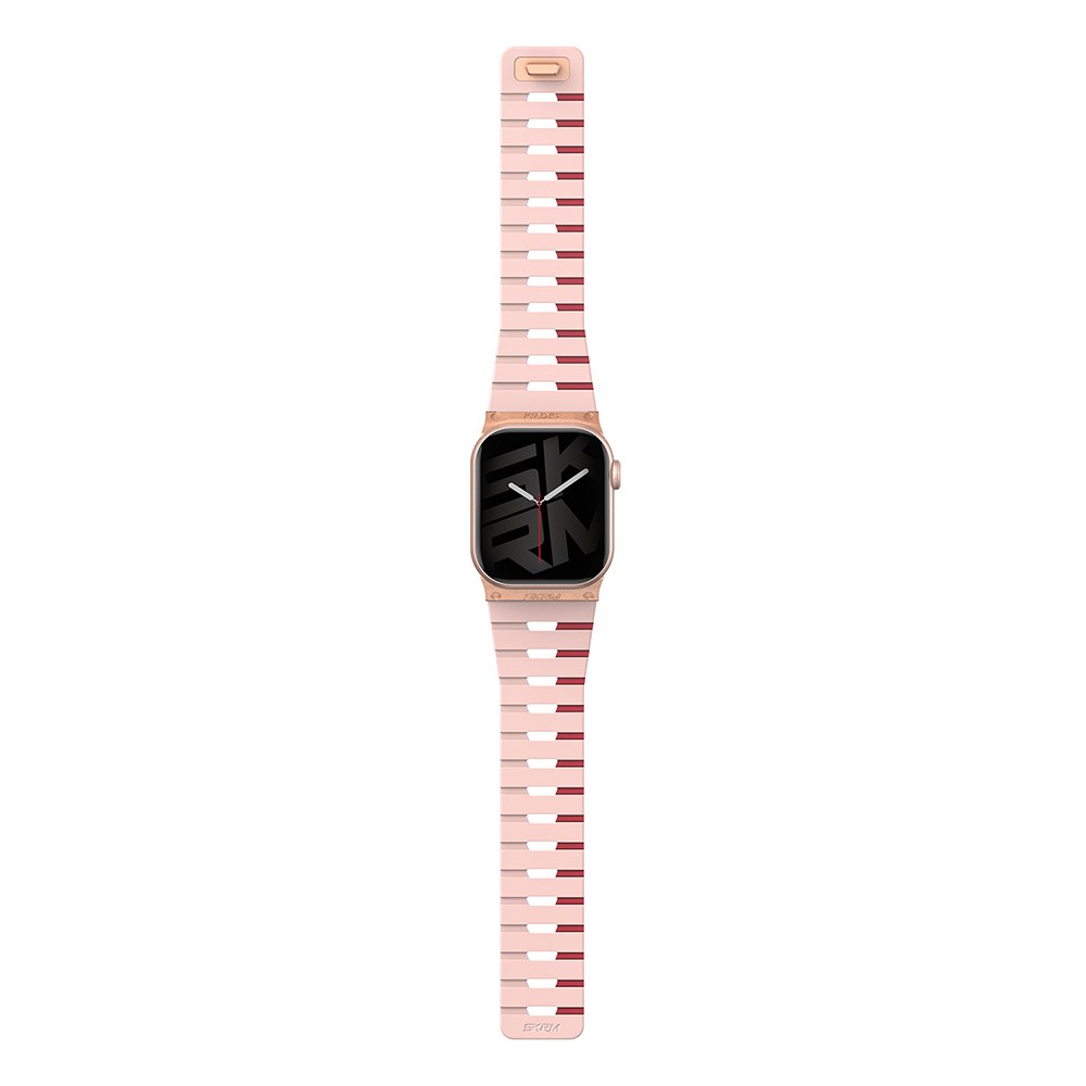 Apple Watch 7 41mm Skinarma Gemini Serisi TPU Magnetik Silikon Kordon