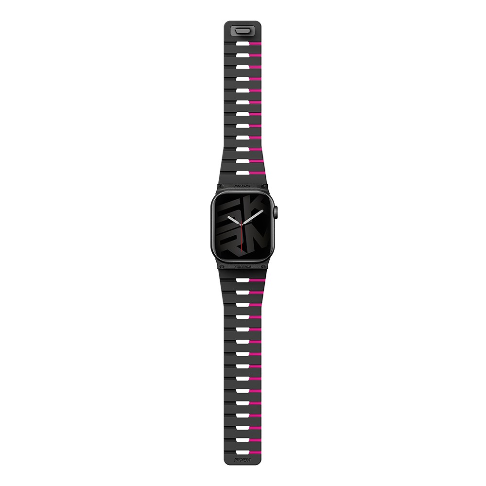 Apple Watch 7 41mm Skinarma Gemini Serisi TPU Magnetik Silikon Kordon