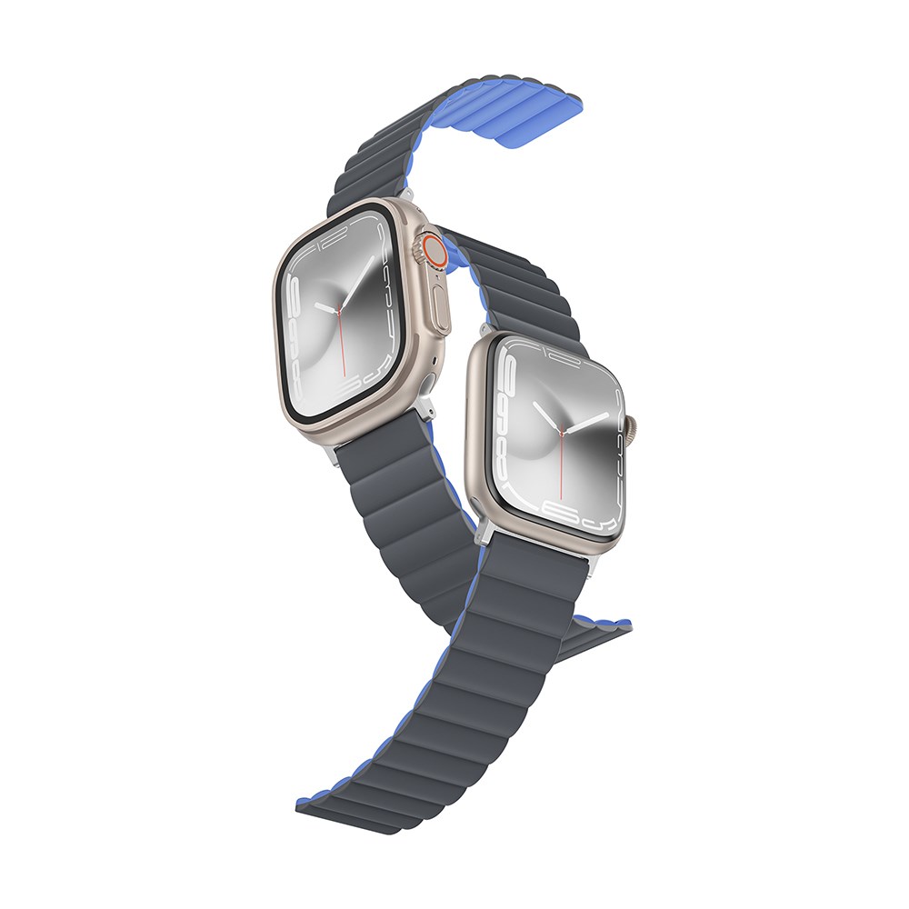 Apple Watch 7 45mm Amazingthing Smoothie Mag Magnetik Tak Çıkar Silikon Strap Kayış