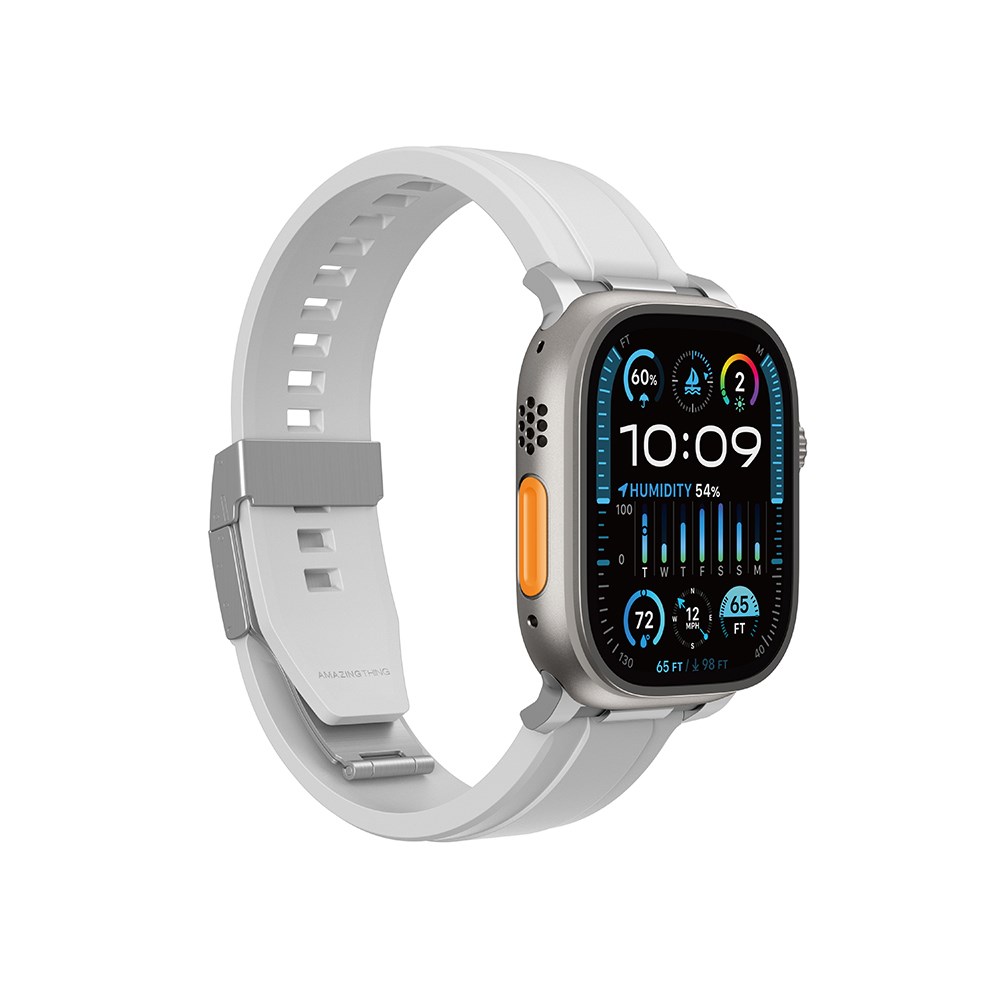 Apple Watch 7 45mm Amazingthing Titan Chrono Silikon Kordon