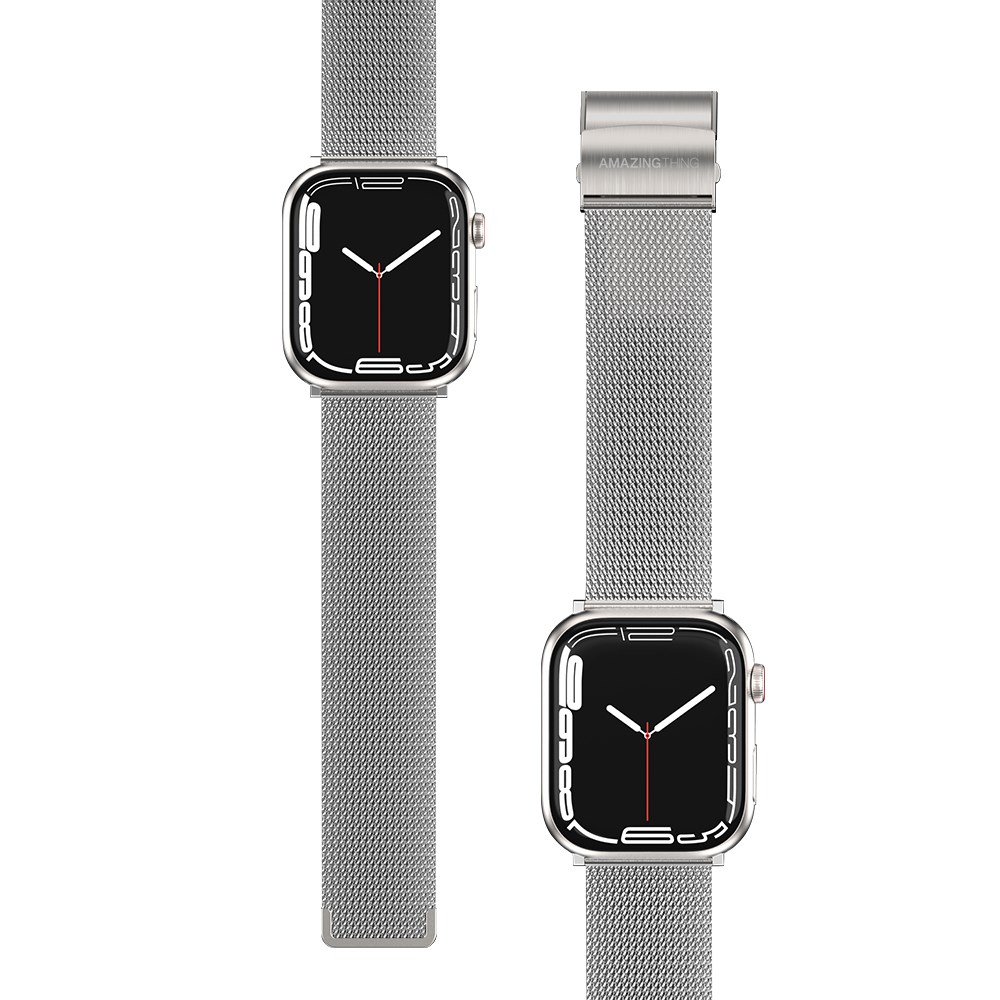 Apple Watch 7 45mm Amazingthing Titan Metal Hasır Kordon