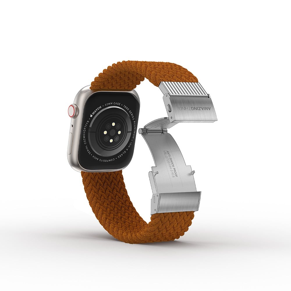 Apple Watch 7 45mm Amazingthing Titan Weave Örgü Sport Kordon