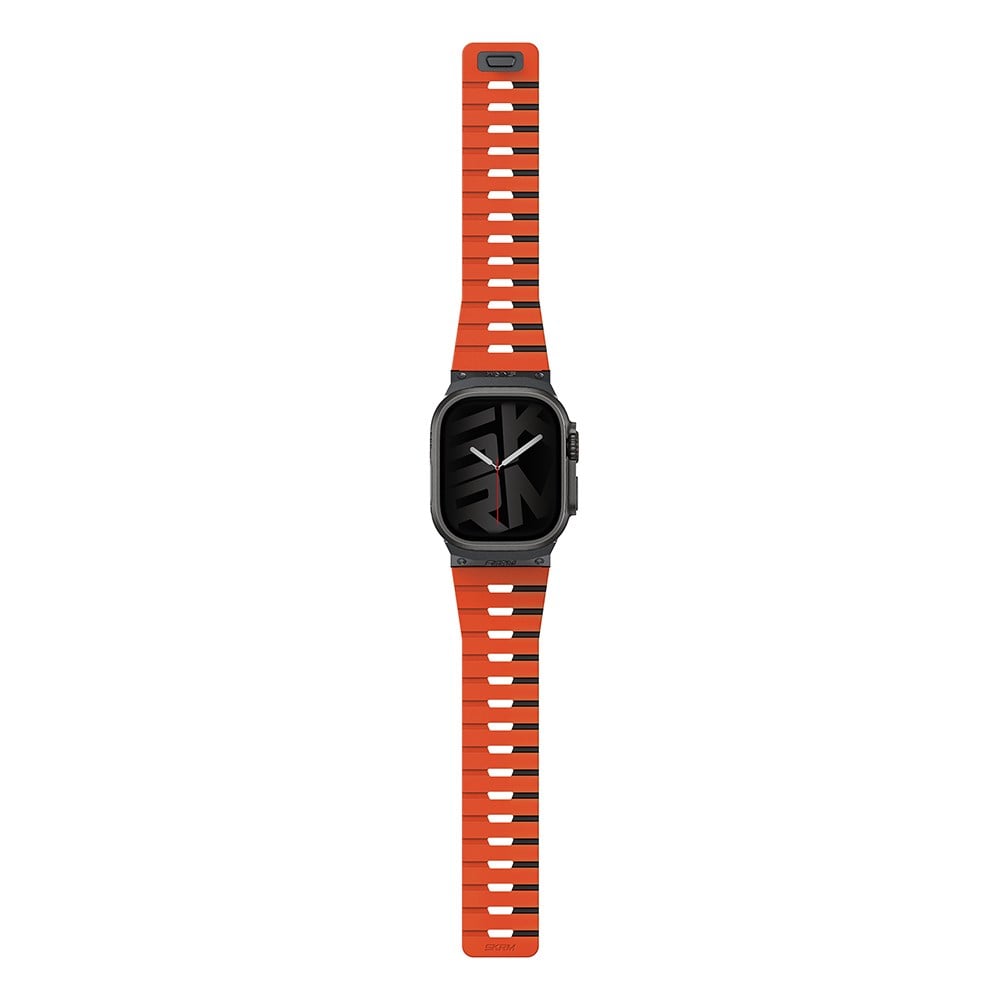 Apple Watch 7 45mm Skinarma Gemini Serisi TPU Magnetik Silikon Kordon