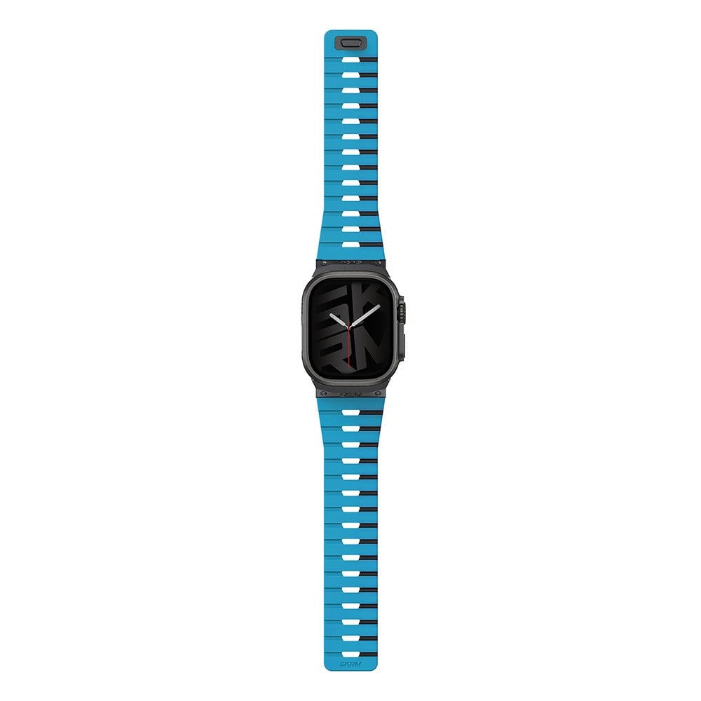 Apple Watch 7 45mm Skinarma Gemini Serisi TPU Magnetik Silikon Kordon