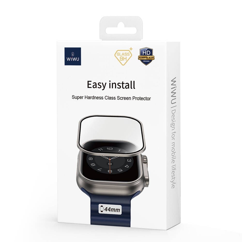 Apple Watch 7 45mm Wiwu Wi-JD106 Easy Install Akıllı Saat Temperli Cam Ekran Koruyucu