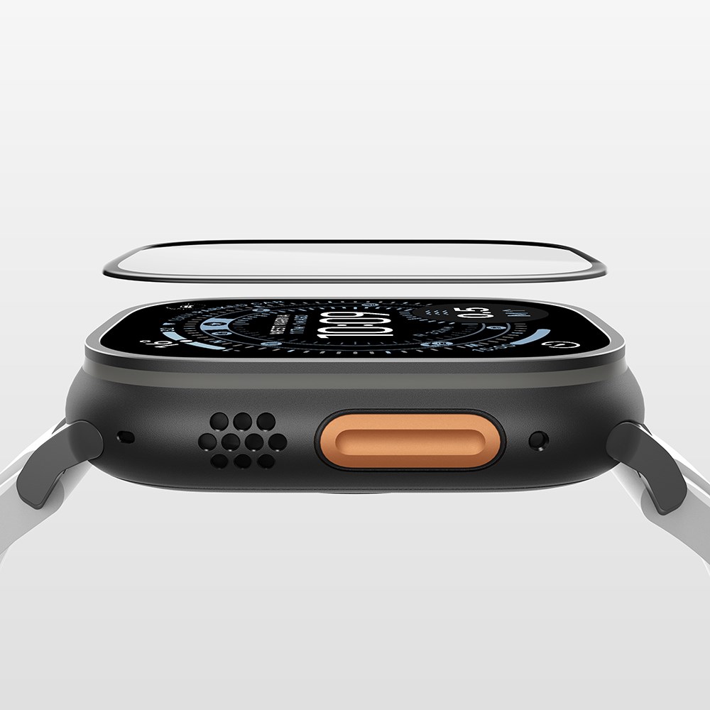 Apple Watch Ultra 49mm Amazingthing Radix AccuGuard Serisi Akıllı Saat Temperli Cam Ekran Koruyucu
