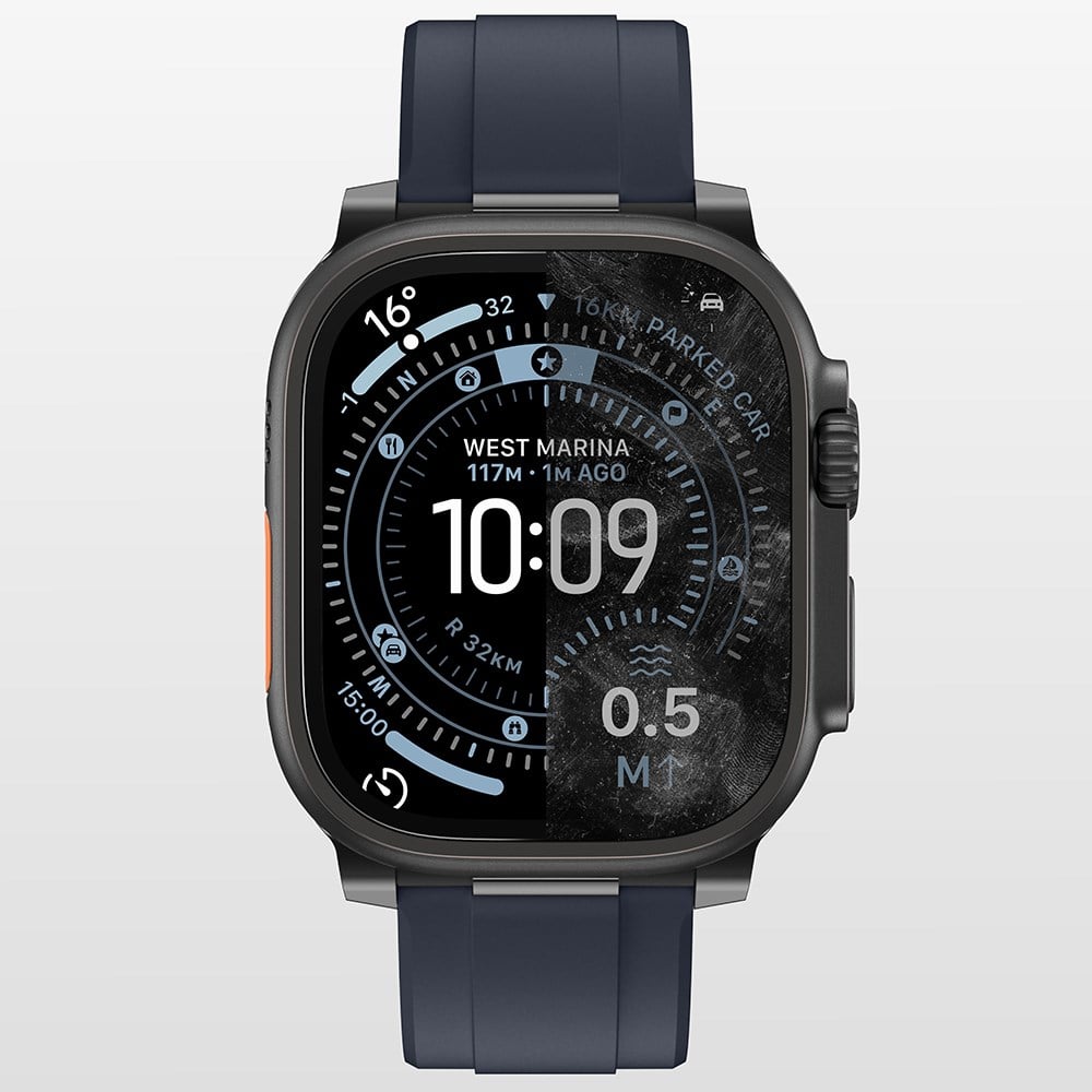 Apple Watch Ultra 49mm Amazingthing Radix AccuGuard Serisi Akıllı Saat Temperli Cam Ekran Koruyucu