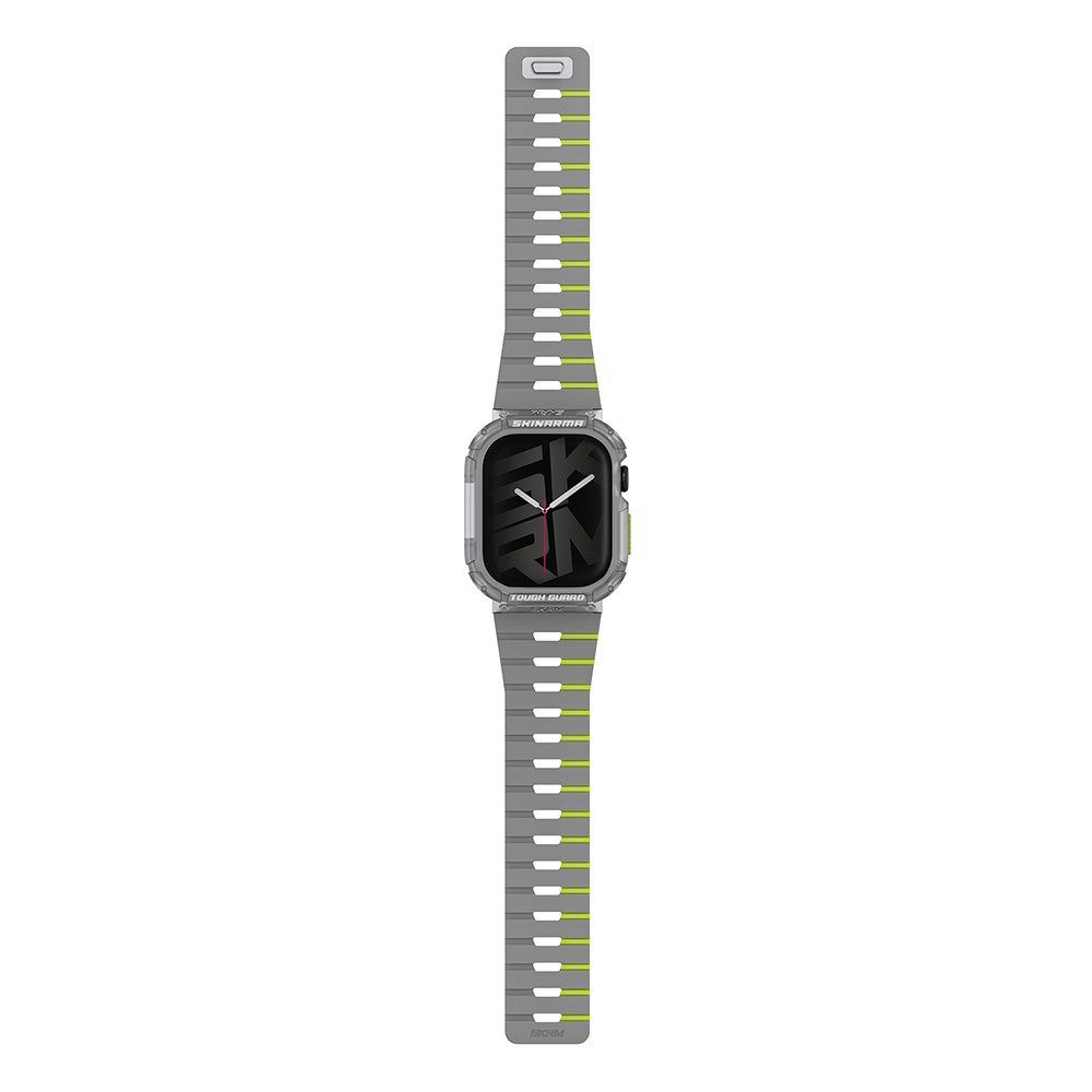 Apple Watch Ultra 49mm Skinarma Nightglow Atom TPU Kasa Koruyucu + Gemini Silikon Kordon